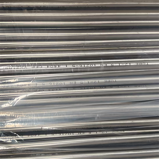 ASTM269 En10216-5 304 306 316 Od6mm 8mm 10mm Línea hidráulica y neumática de acero inoxidable Tubería de acero sin costura